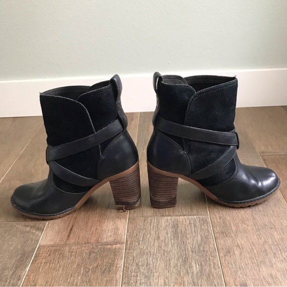 Cute Timberland Black Boots with Heel - Women’s Size 7 / 38 EU - Picture 10 of 14